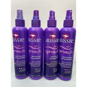 4 Aussie Sprunch Spray Non Aerosol Hair Spray 8.5oz Strong Hold